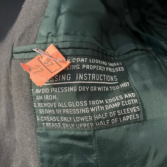 1956 U.S. Army Transportation Corps Wool Serge Coat Vintage Military Jacket 41R